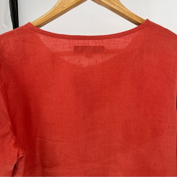 Flax Red Button Down Shirt - Picture 7 of 10